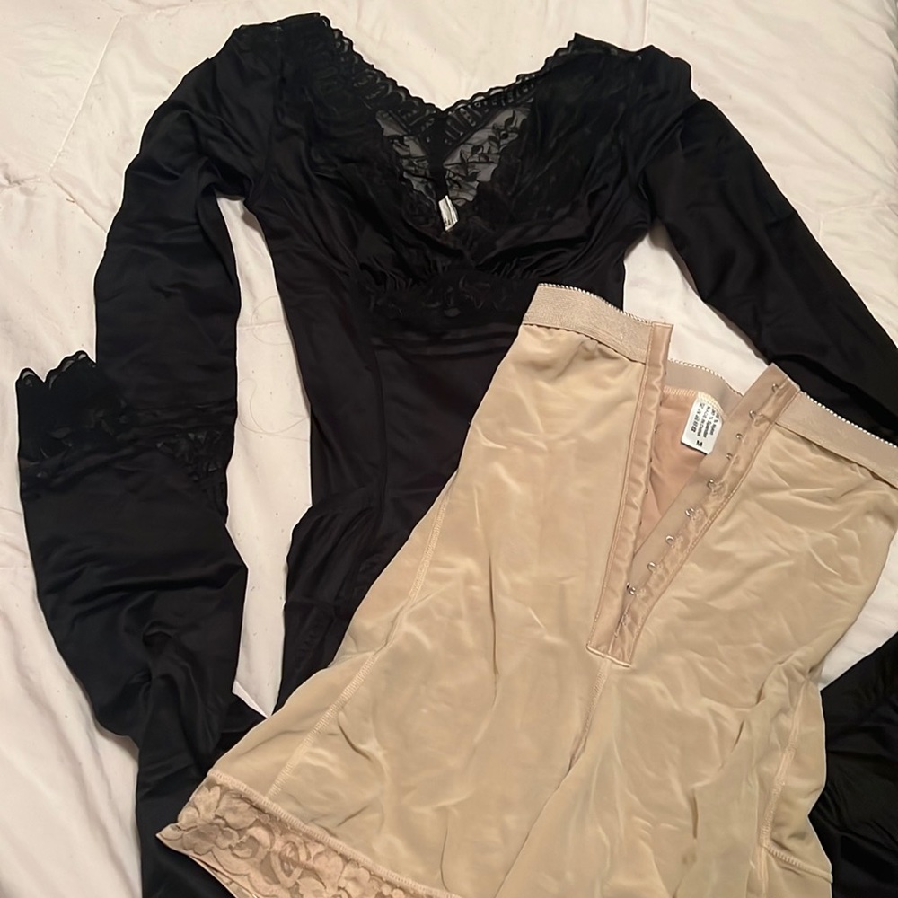 Black and beige shapewear